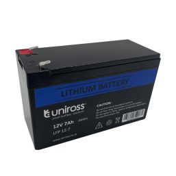UNIROSS BATTERY LITHIUM 12 VOLT 7 AMP HOUR UNIROSS BATTERY LITHIUM 12 VOLT 7 AMP HOUR
