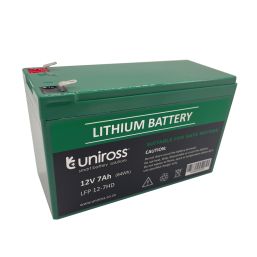 UNIROSS BATTERY LITHIUM HEAVY DUTY 12V 7AMP HR UNIROSS BATTERY LITHIUM HEAVY DUTY 12V 7AMP HR